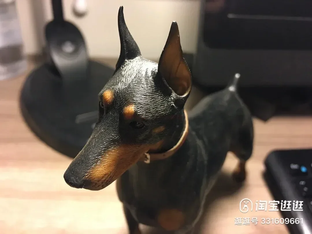 Mr.z 1:6 hayvan oyuncaklar alman Doberman polis köpeği 12 ''şekil