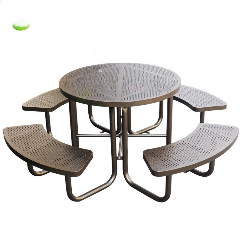 

Outdoor furniture tables and chairs cast iron wrought iron metal tables and chairs combination garden courtyard scenic spot
