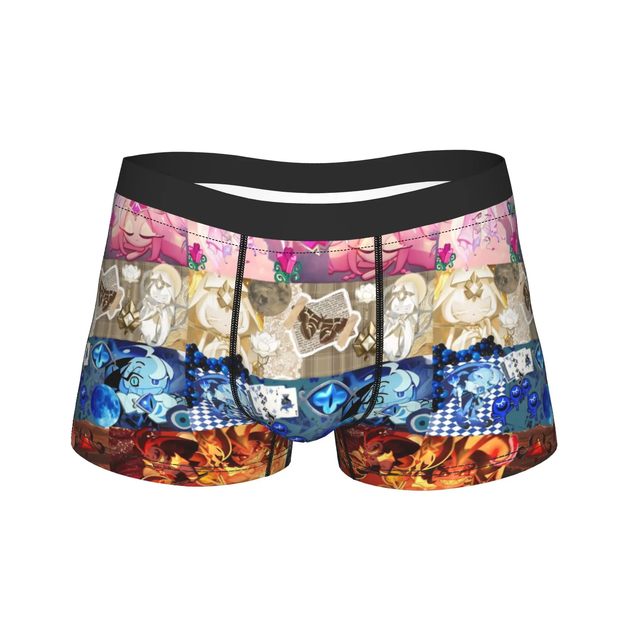

Мужское нижнее белье Shadow Milk Cookie Long Underwear Cookie Run Kingdom, модные трусы-боксеры, шорты, трусики, мужские дышащие трусы M-XXL