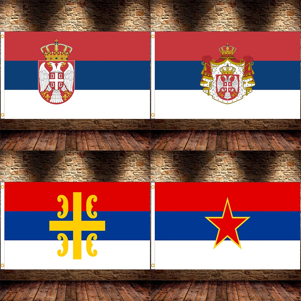 90x150cm Serbia flag Banner  Hanging National flag