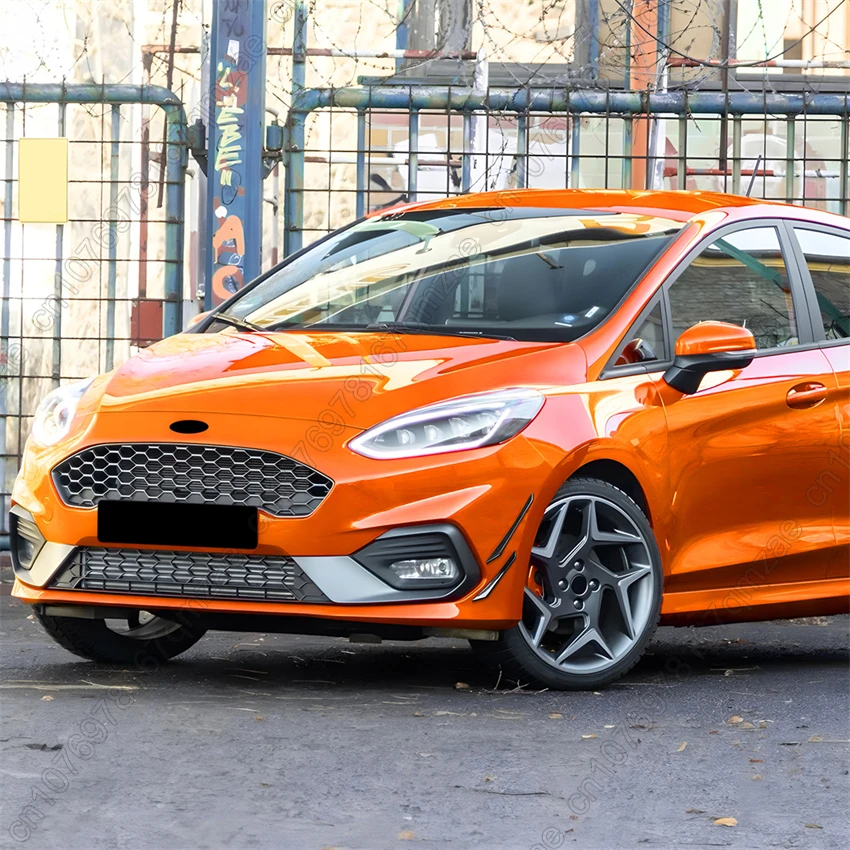 Car Front Bumper Airvent Blade Trim For Ford Fiesta MK8 ST Line 2017 2018 2019 2020 Fog Lamp Canards Flicks Trim Body Kits view 4