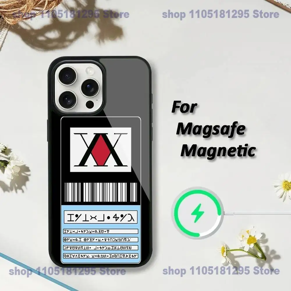 حافظة هاتف ترخيص Hxh Hunter X Hunter لهاتف iPhone 17,16,15,14,13,12,11,Plus,Pro,Max, Mini Magsafe شحن لاسلكي مغناطيسي