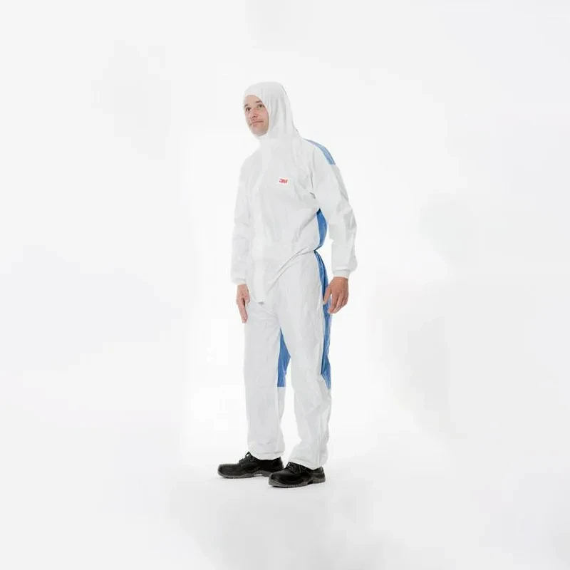 3M 4535 Chemical Protective Coverall Jumpsuit with Hood SMS Material Breathable Dustproof Pesticide Painting Clothing