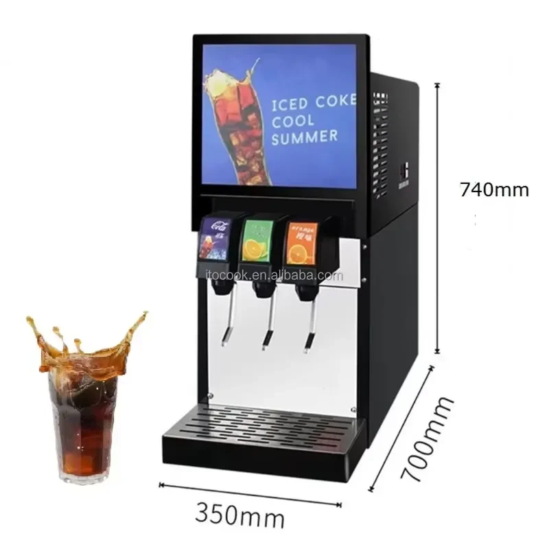 Hot Selling Portable Commercial Three Faucet Beverage Dispenser for Making 3 Flavors of Carbonated Cola Drinks Soda Machine