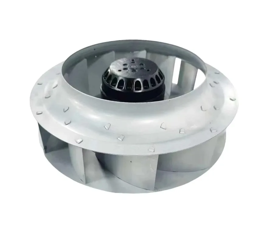 High Airflow AC 220/230V Metal Wheel Bending Backwards Centrifugal Fan 280mm Cooling