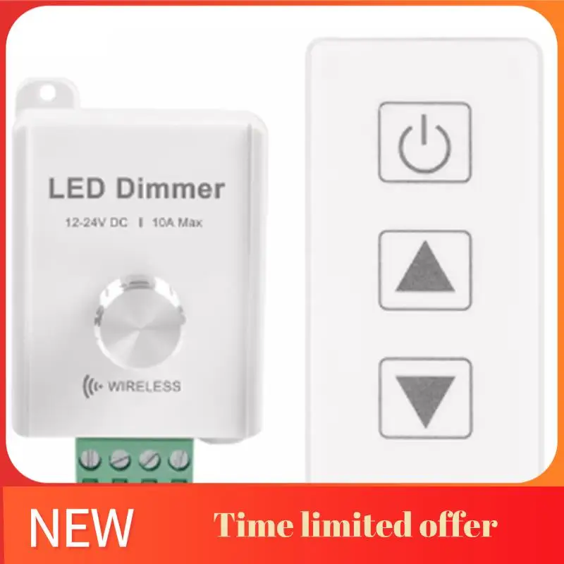 

ABHU DC12V-24V 10A Беспроводной диммер светодиодной ленты с сенсорным пультом дистанционного управления для одноцветной светодиодной ленты