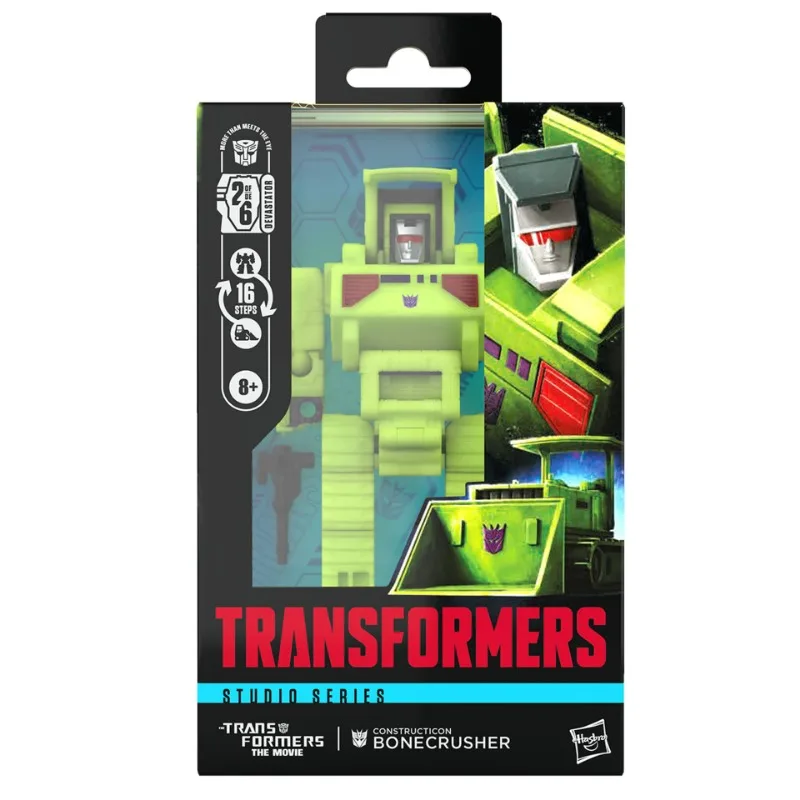 Hasbro Transformers Studio Series: Deluxe Class Transformers: The Movie Bonecrusher (Part of Devastator) 4.5 in Action Figures