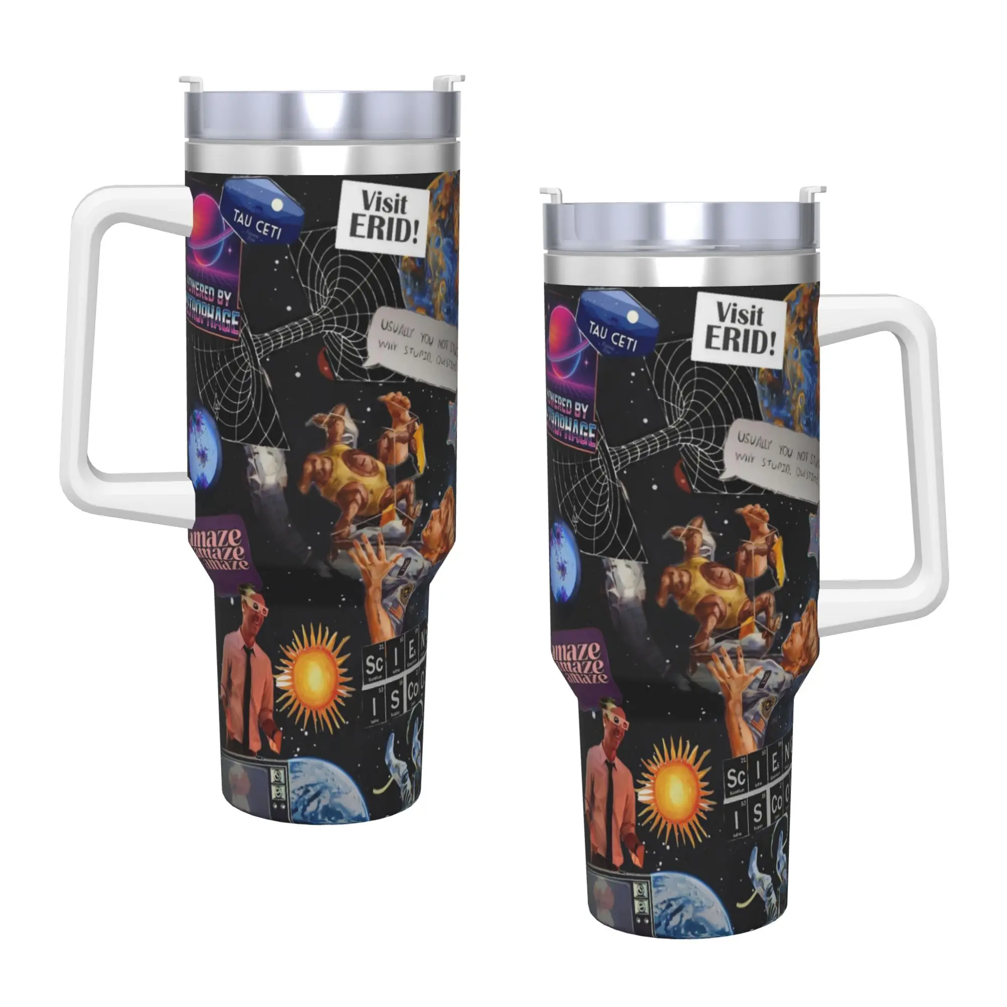 Project Hail Mary Movie 2026 Insulated Tumbler with Straws  Vacuum Coffee Mugs Double Wall Bottle Cups 40oz