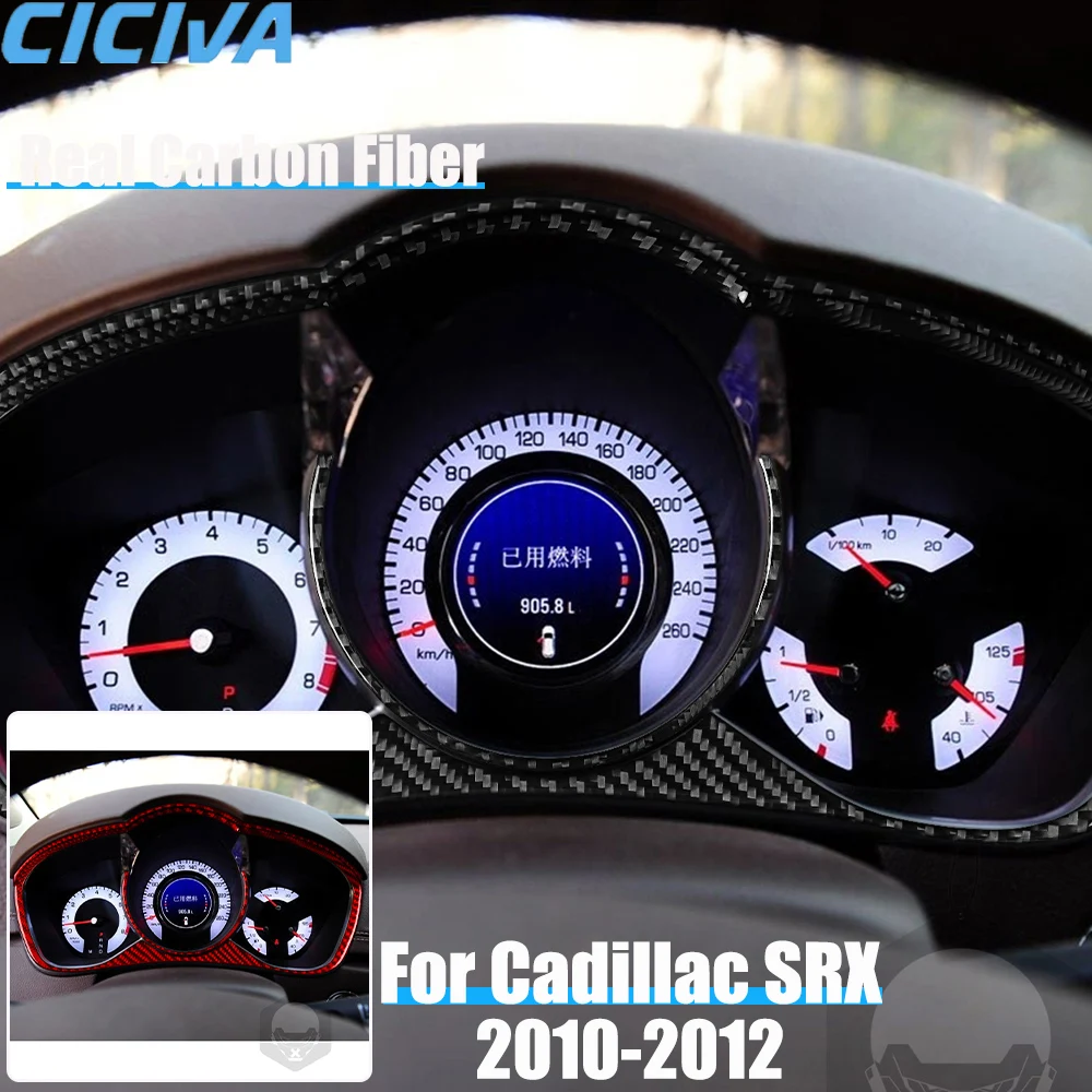 

Автомобильные аксессуары из настоящего углеродного волокна, полоса спидометра приборной панели, декоративная накладка, мягкая наклейка для CADILLAC SRX 2010 2011 2012