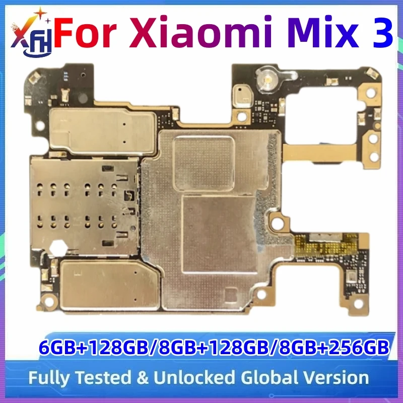 Motherboard for Xiaomi Mi MIX 3,  128GB 256GB ROM, Original Main Circuits Board, Fully Working Logic Board