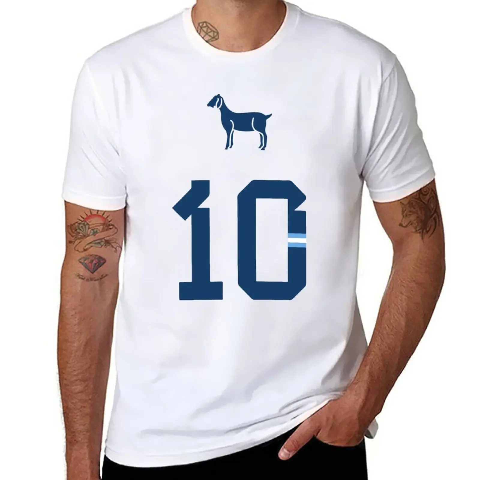 Leo Goat 10 ARGENTINA T-Shirt korean fashion blanks men workout shirt