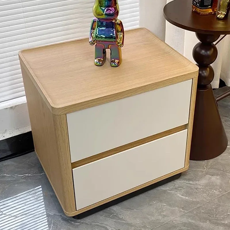 Modern Elegant Bedside Table Practical European Aesthetic Storage Nightstands Unique Management Bedroom Furniture Mesa De Noche