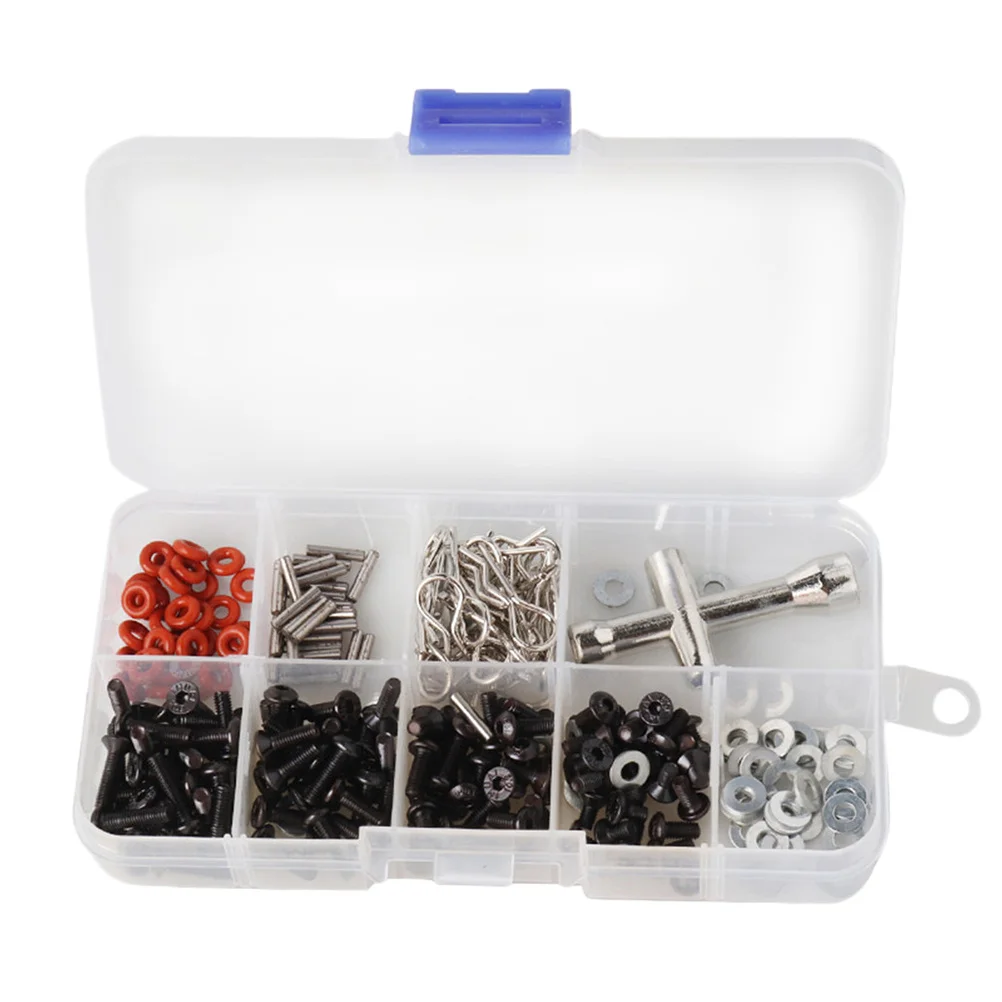 

270Pcs Stainless Steel Screws Kit Strong Stable Anti-Rust D3 D4 Rc Car Accessories Screw Box Organizer