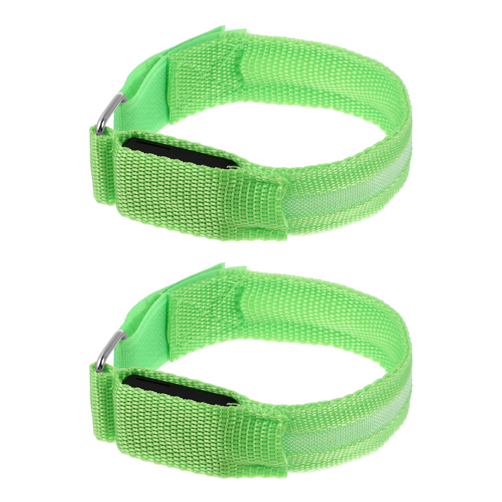 

2Pcs Night Running Glowing Bracelets LED Sports Armbands Adjustable Safety Bands Reflective Wristbands for Jogging Cycling
