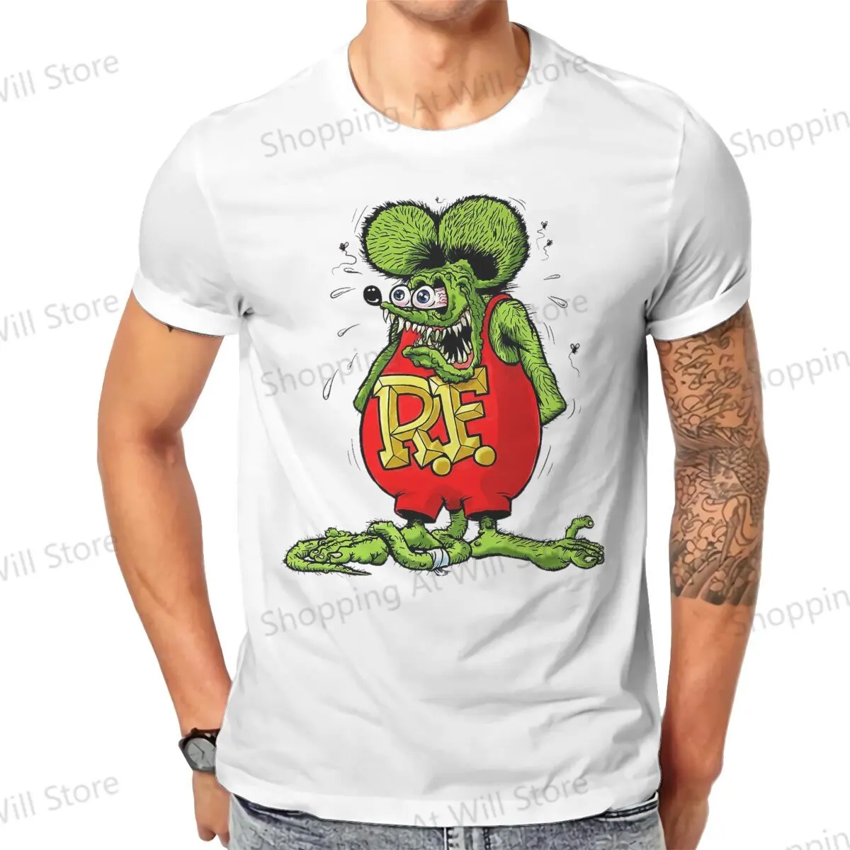 Футболка мужская и женская с коротким рукавом, топ из 100% хлопка, в стиле Харадзюку, с принтом сказки крысы, Финка, Джона Goodman, с круглым вырезом