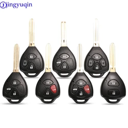 jingyuqin 10p 4B Remote Car Key Shell Case Cover Fob Replacement For Toyota Camry Avalon Corolla Matrix RAV4 Venza Yaris 3+1