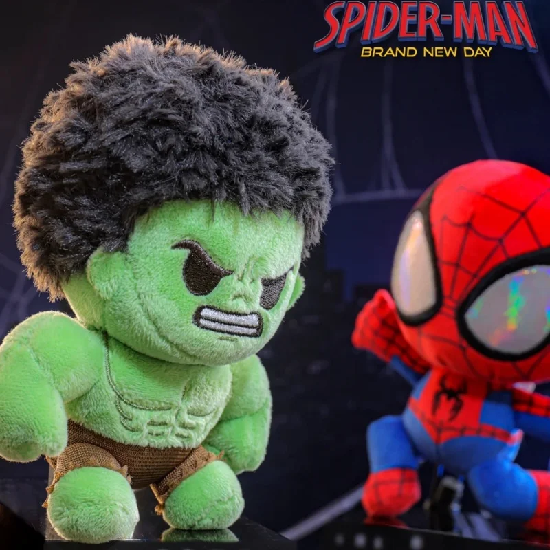 Оригинальный плюшевый брелок Hot Toys Marvel Spider-Man: Новый официальный мерчандайз Cosbi, коллекционный кулон-подвеска в слепой коробке, подарок