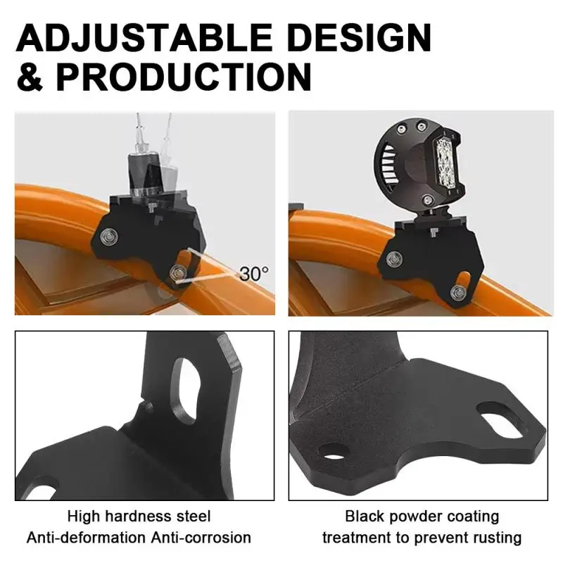 UTV ATV A-stijl beugel Achterste Pijler Vlag Antenne Montagebeugels voor LED Zweep Licht voor Can Am Maverick X3 2017-2021