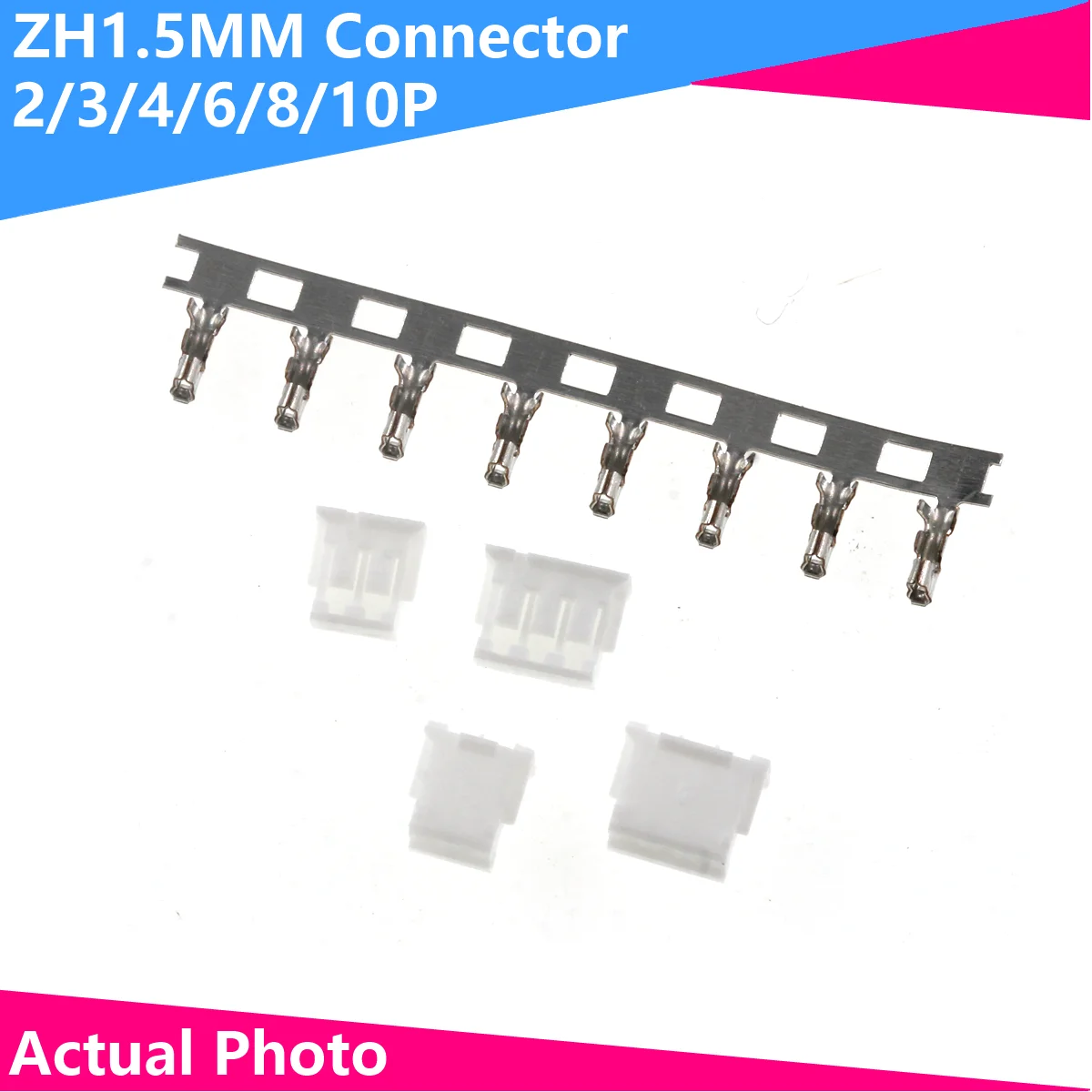 

ZH1.5MM rubber shell Y female terminal plug soldering board A straight needle seat AW bent needle seat connector 2P-12P