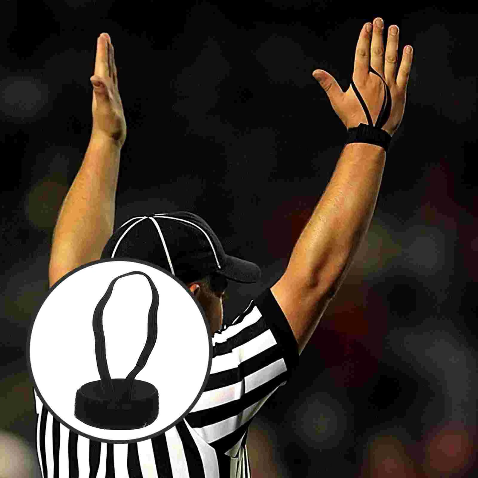 6 Pcs Football Referee Wristband Accessories Bands Gear Official Wristbands for Plays Sports Convenient