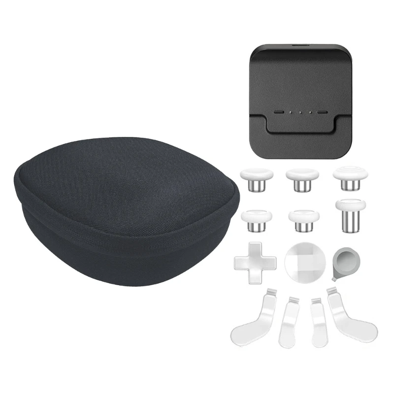 Complete Component Pack for Series 2 Game Controller Includes Carrying Case Charging Dock Thumbsticks Paddles