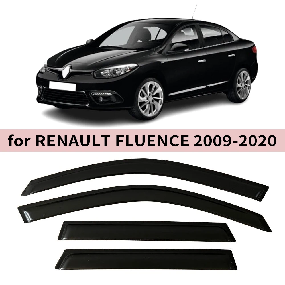 

Window Visor for Renault FLUENCE 2009 2010-2014 2015 2016 2017 2018 2019 2020 Wind Deflectors Rain Guards Door Visor Vent Shades