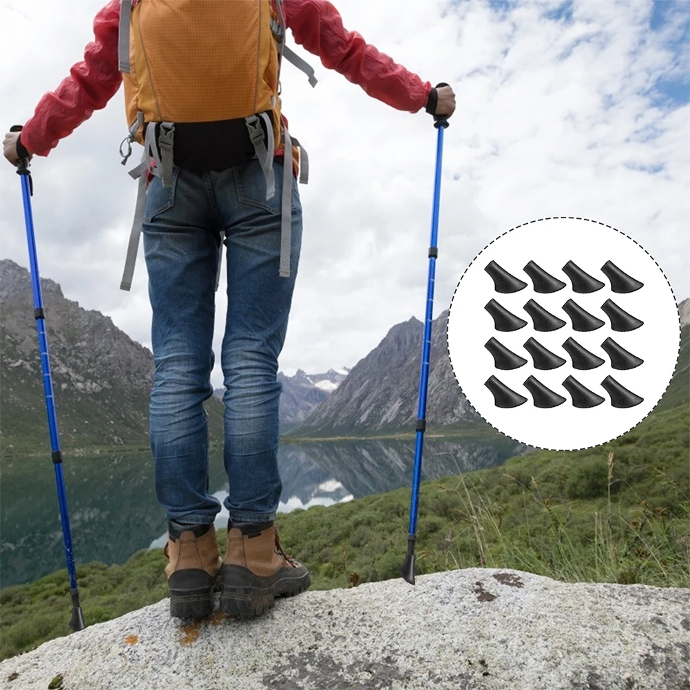 

20 Pcs Non-slip Mat Hiking Pole Tips Replacement Trekking Protectors Ski Travel