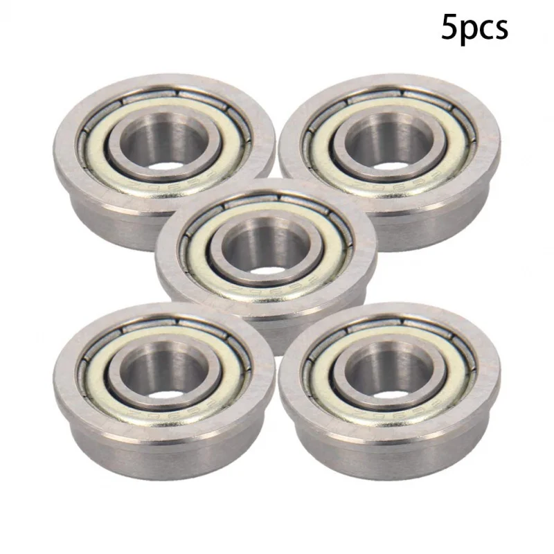 F696ZZ Deep Groove Bearings 6x15x17x5x1.2mm Double Bearing High Carbon Chromium Steel Roller Guide Bearing 5pcs