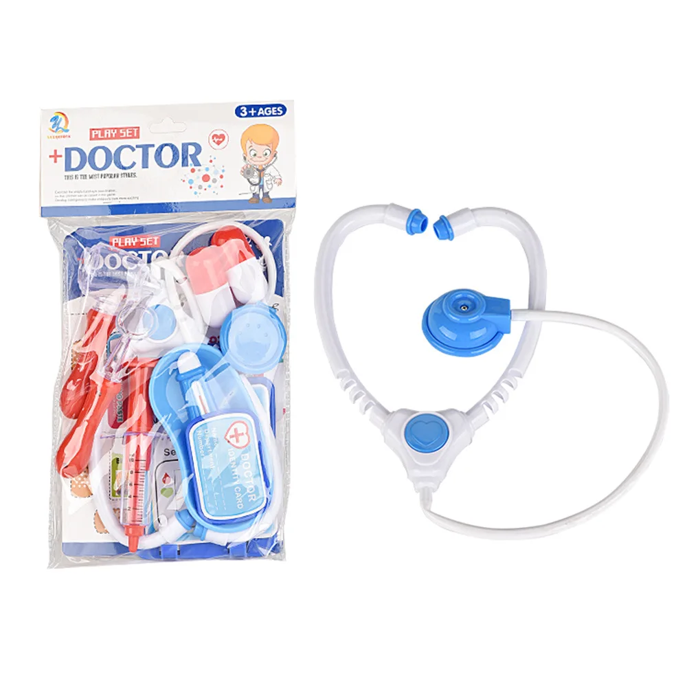 Conjunto de brinquedos médico para crianças, estetoscópio de simulação, enfermeira, injeção, jogo, caixa médica, brinquedos de casinha, presentes de aniversário