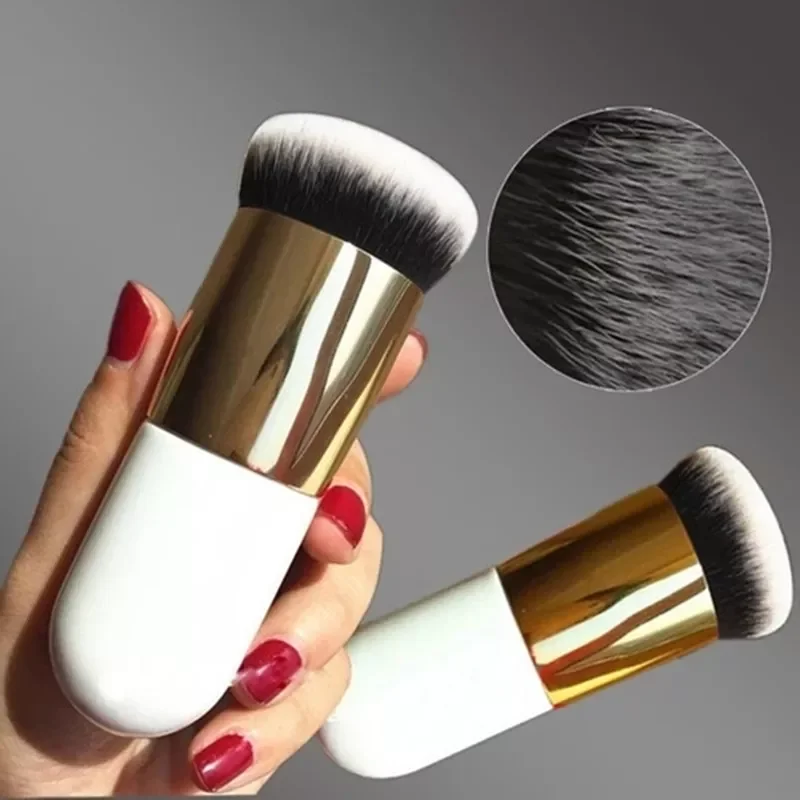 

New Fashion Chubby Pier Foundation Brush Flat Cream Makeup Brushes Professional Cosmetic Brush highlight brush loose powder brus