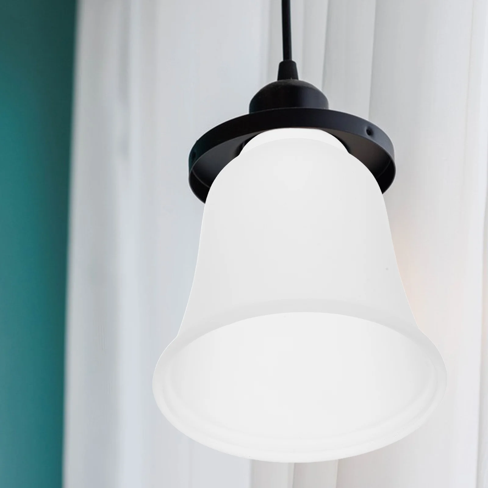 

Bell Shaped Frosted Glass Lamp Shade Replacement Ceiling Fan Light Kit Wall Sconce Pendant Light White Frosted Glass Globe