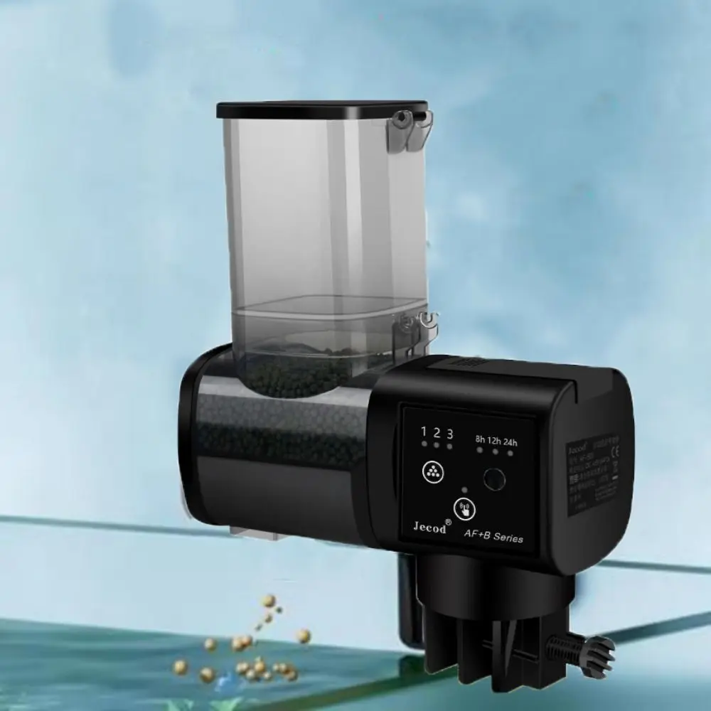 

250ML/500M Fish Tank Feeder Digital Display Screen Adjustable Timer Intelligent Automatic Fishes Feeder LCD Display