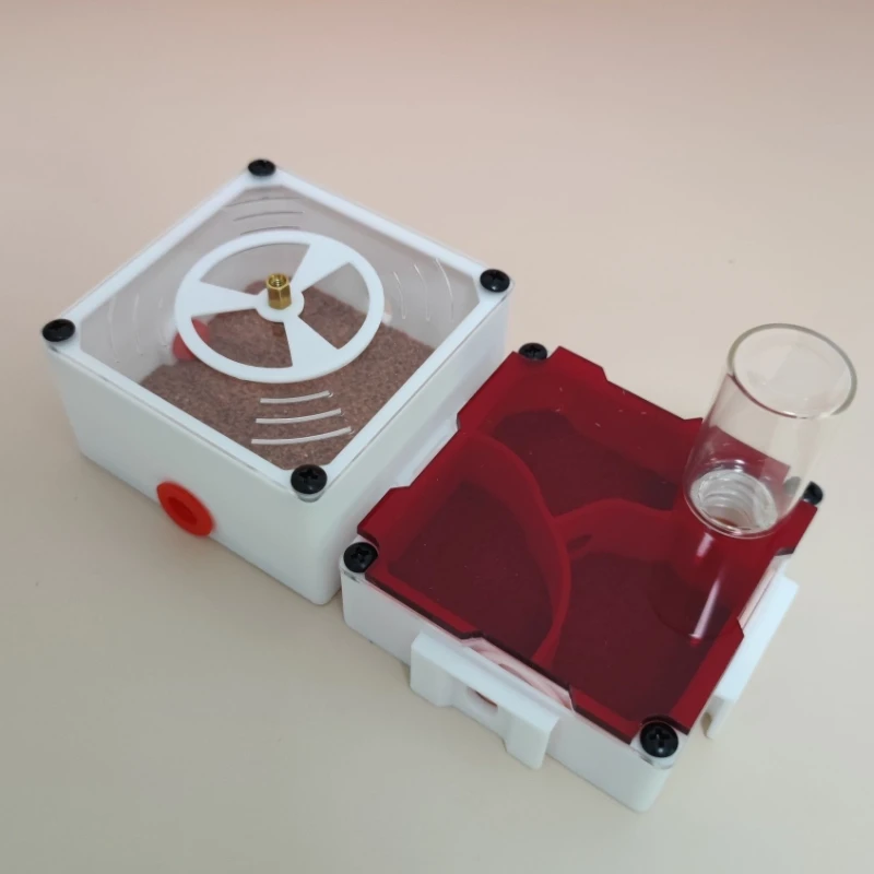 3D Print Ant Nest Modular Moisturizing Small Ant Farm with Water Tower Concrete Mini Anthill with Sun Visor Ants House Habitat