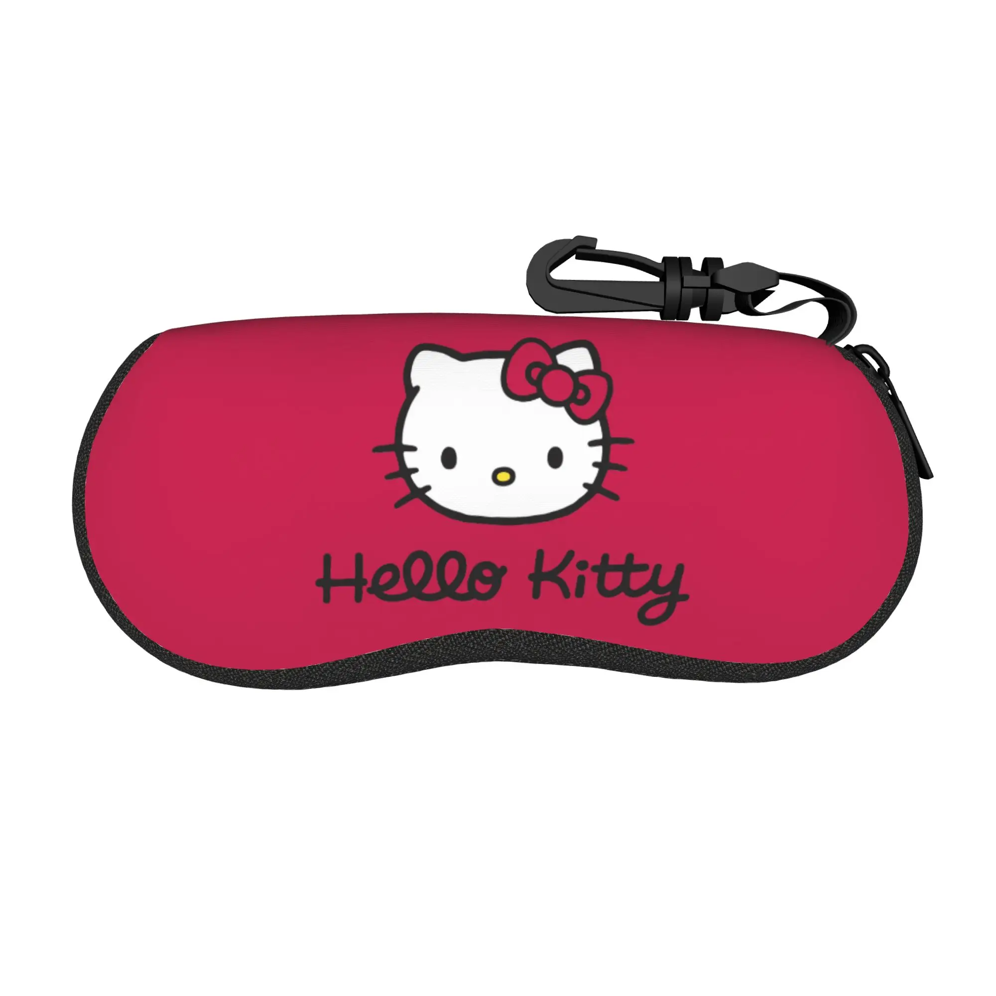 

Hello Kitty Glasses Case Unisex Protective Accessories Cute Cartoon Sunglasses Storage Box Gift Eyewear Container