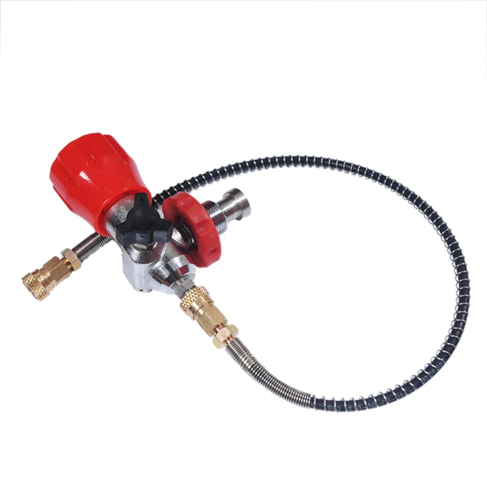 4500PSI Quick Connector Filling Station for Carbon Fiber Bottle Valve for Gas Transfer or Tank Refilling Big to Small