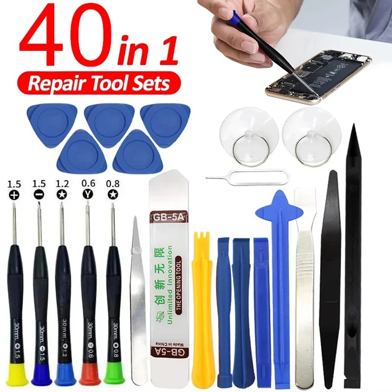 

40 in 1 Professional Disassembly Tool Kit,Multi-Function Precision Screwdriver Set with Magnetic Bits for iPhone,iPad,Laptop