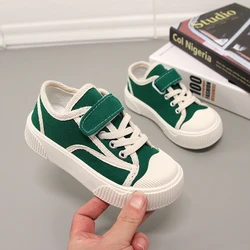 2024 Spring Summer New Children's Fashion Thick Sole Canvas Shoes Kids Breathable Casual Sneakers Toddler Girls Boys Chic Shoes