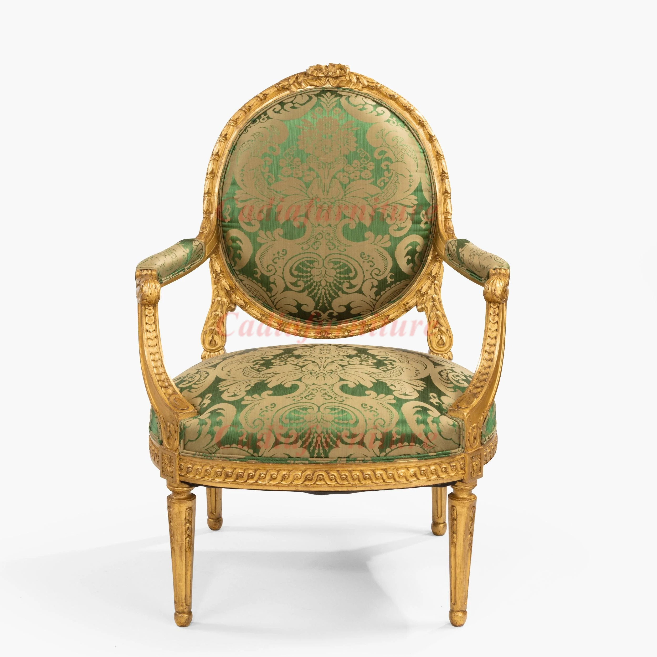French Baroque Luxury Design Armchairs Pure Hand Carved Italian Style Chairs Hand Made High Quality Accent Chairs