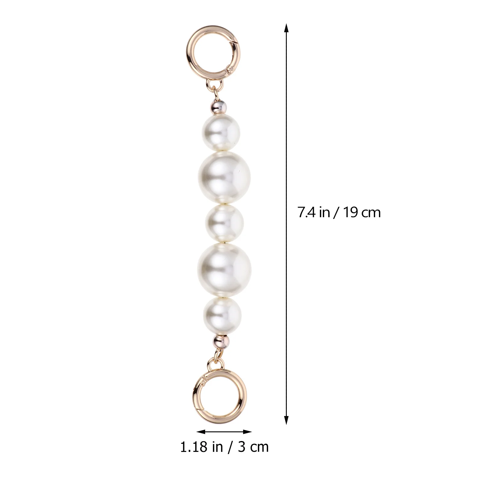 1 pçs saco de pérola corrente imitação pérola cinta diy bolsa alça substituição extensor corrente saco acessórios embreagens alça