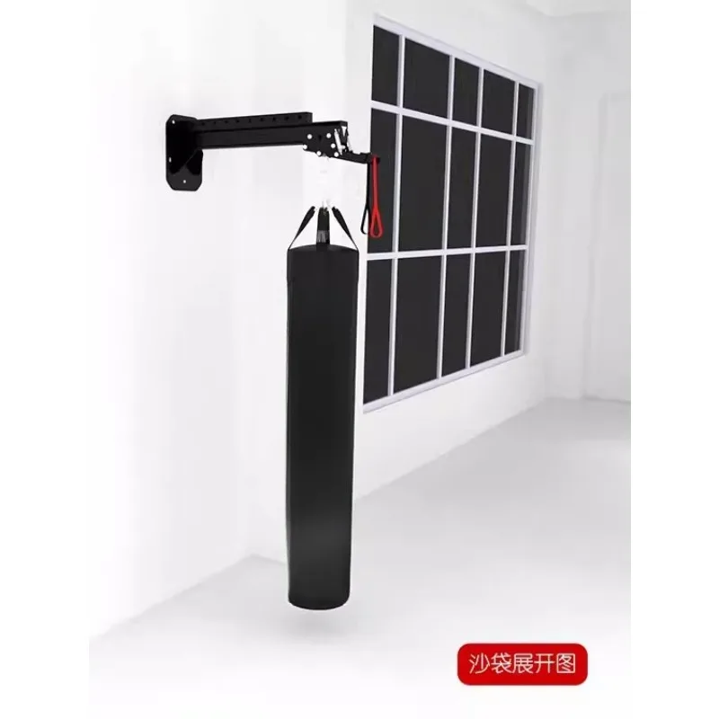 Single-wall boxing sandbag rack mobile track fighting fitness training boutique sandbag rack