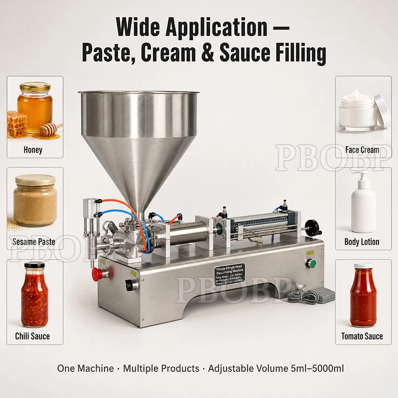 Easy Operation Semi-Automatic Petroleum Jelly & Wax Filling Machine For Beverage And Shampoo High Quality