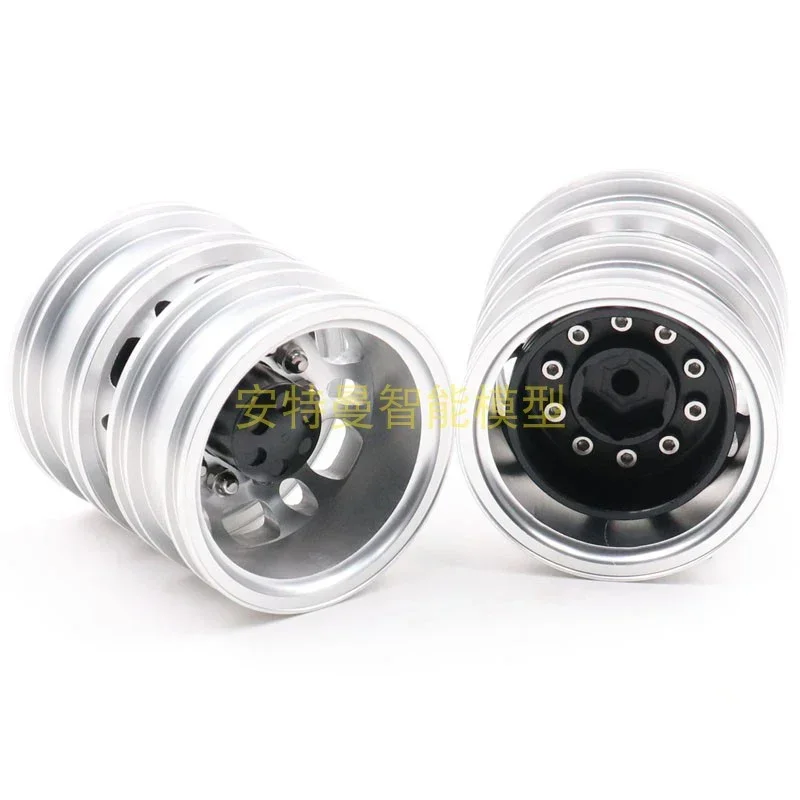 

1 Pair Forward Back Metal Narrow Wheel Hub for 1/14 Tamiya RC Truck Scania MAN Benz Actros Volvo Diy Parts