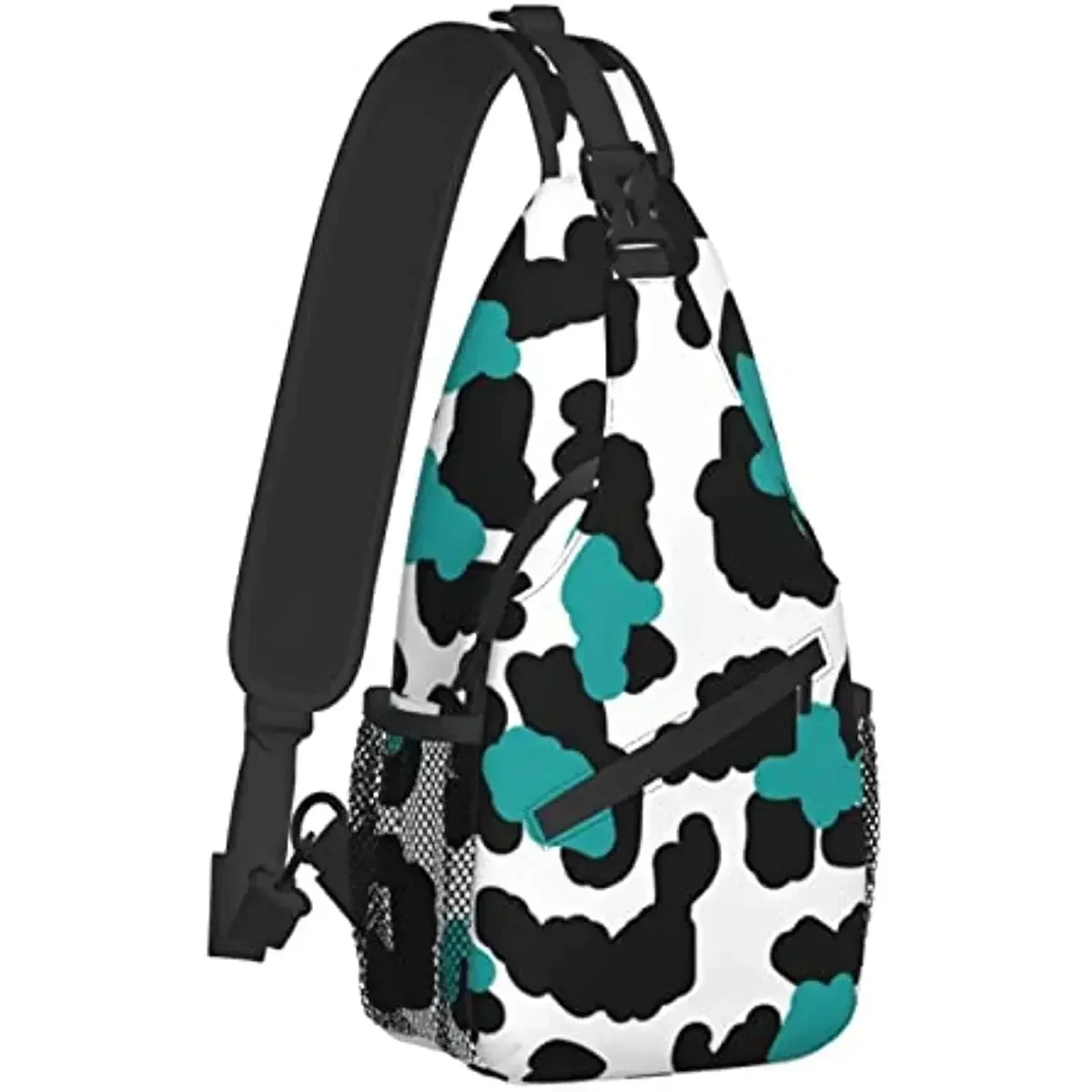 ดอกไม้เสือดาวพิมพ์Unisexกระเป๋าCrossbodyกระเป๋าเป้สะพายหลังเดินป่าDaypackกระเป๋าสะพายสําหรับผู้หญิงผู้ชาย