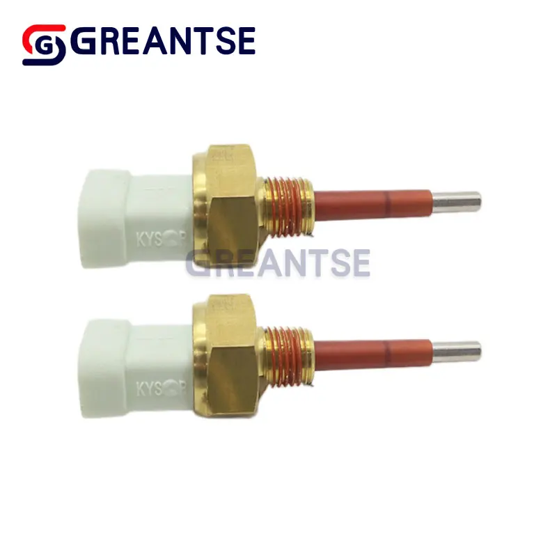 2 sensores de nivel de refrigerante para camiones Detroit 60 Freightliner, rosca de 3/8 pulgadas con junta tórica 23520380 23526907 23522855