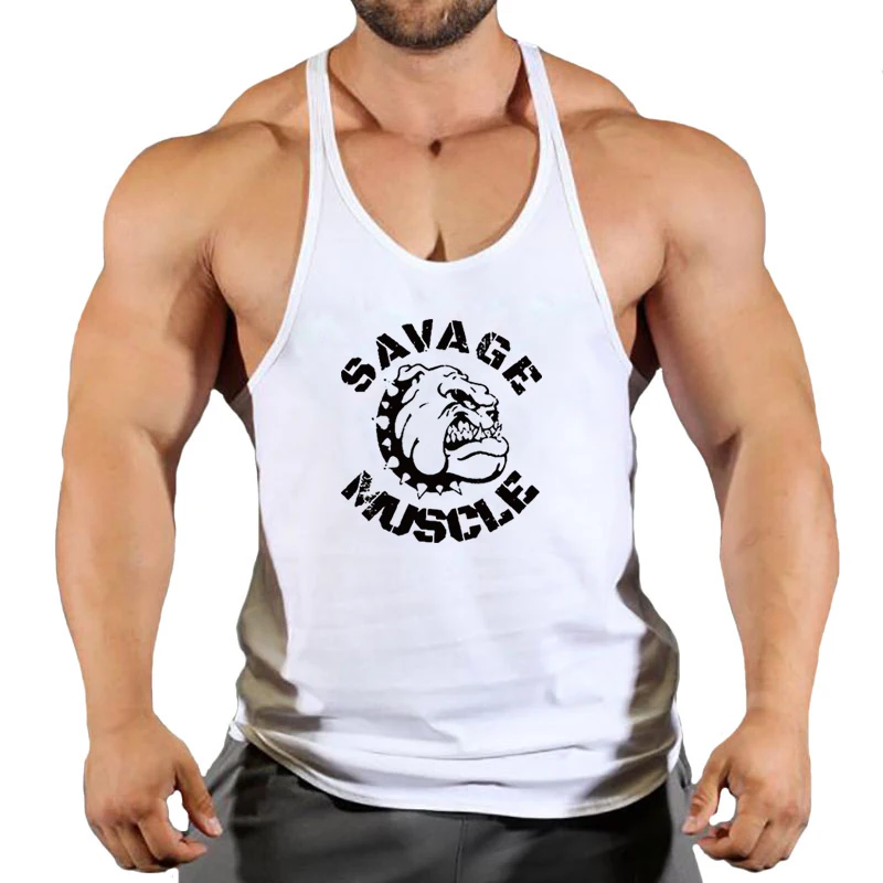 

New Arrivals Bodybuilding stringer tank top Gym sleeveless shirt men Fitness Running Vest Singlet sportswear workout tanktop