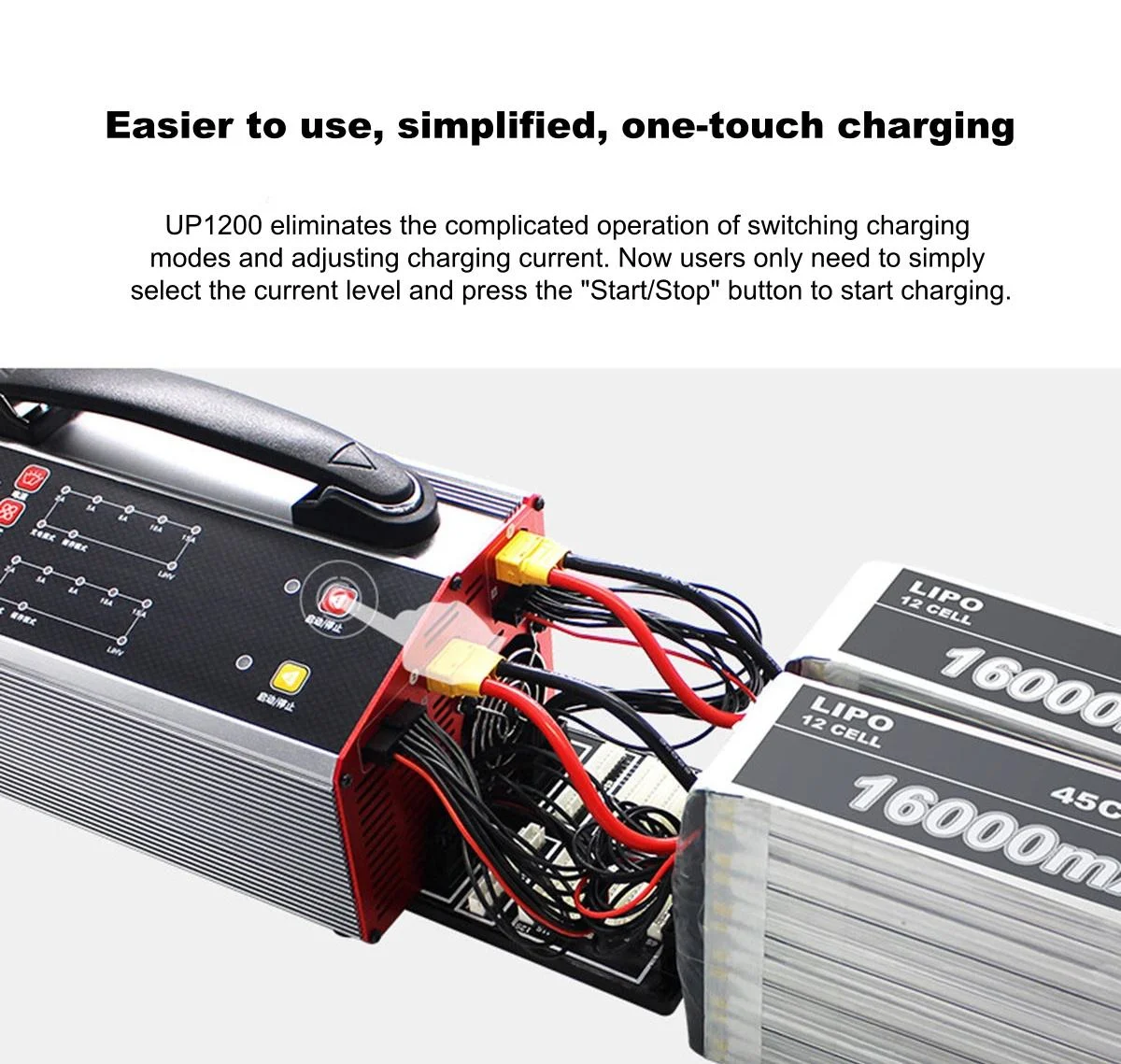 

For UP1200AC DUO 15A Dual Channel 6-12S Agricultural Drone 1200W Check Aerial Photography Grease/LIHV Battery Accessories