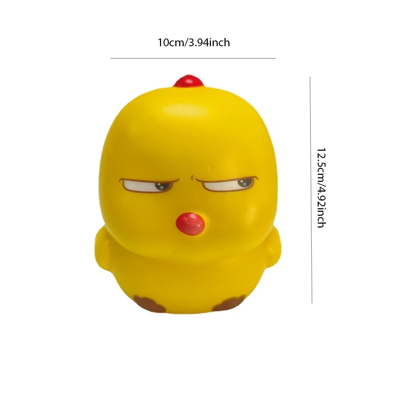 Cute Squishy Expressive Duck Fidget Toys Slow Rising  Squeeze Toy Funny Stress Reliever Reduce Pressure Prop Kids Toys