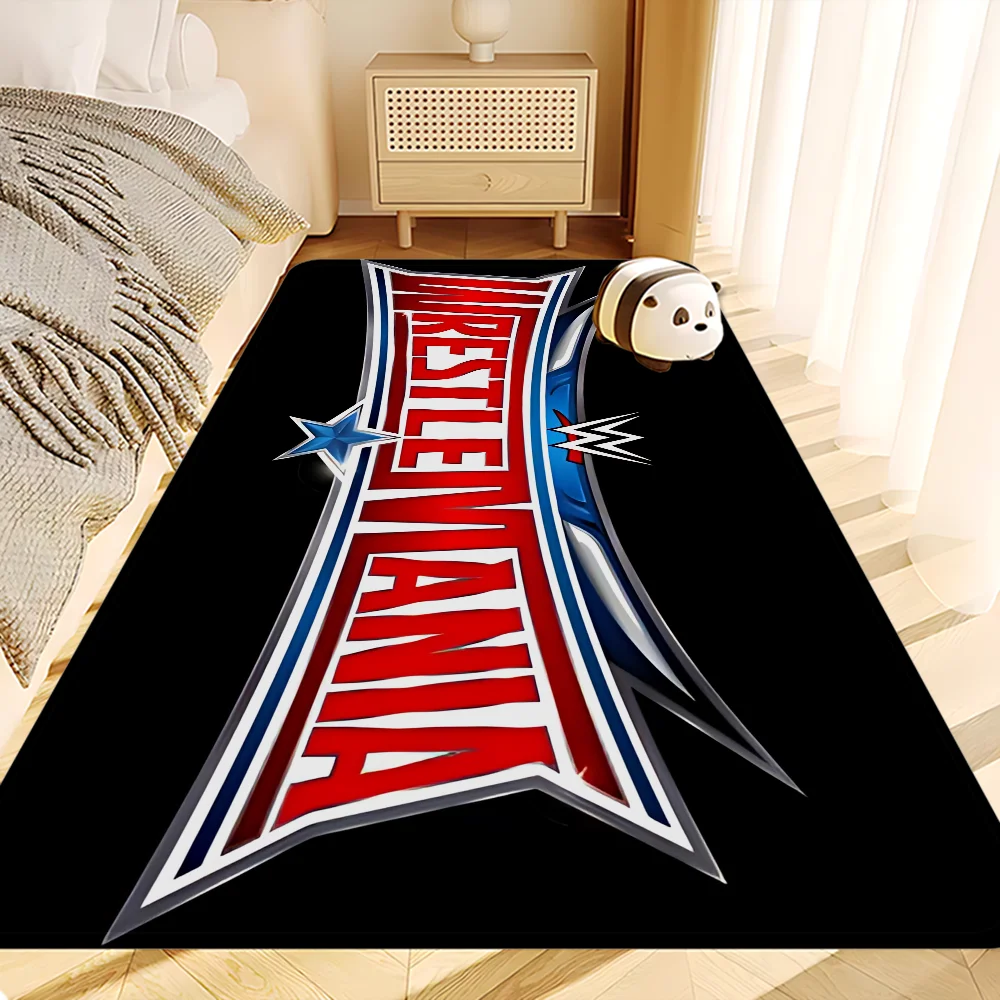

WWE WrestleMania Floor Carpet Kids Room Bedroom Decoration Balcony Anti-Slip Doormat Living Room Hotel Decor Mat