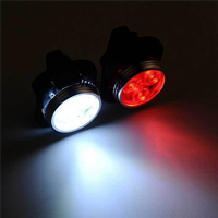 ABVL-6X Outdoor Bicycle Waterproof COB 3 LED USB Rechargeable 4 Modes Bike Night Ridefront Head Light & Rear Tail Light