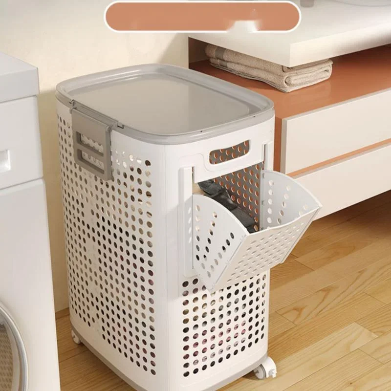 Nordic Wind Contracted Dirty Clothes Basket Household Large Capacity Clothes Toys Storage Bucket Bathroom Put Clothes Artifact